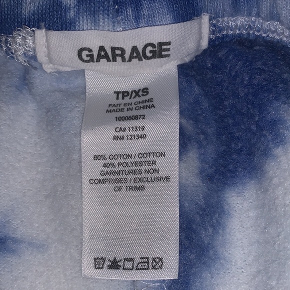 Garage xs, blue tie dye sweatpants for $14 - Picture 2 of 4